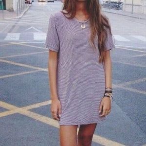 Brandy Melville Striped T-Shirt Dress